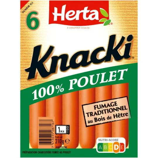 Knacki 100% Poulet