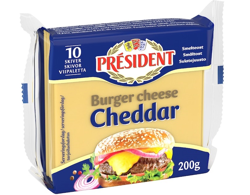 Président Burger cheese cheddar