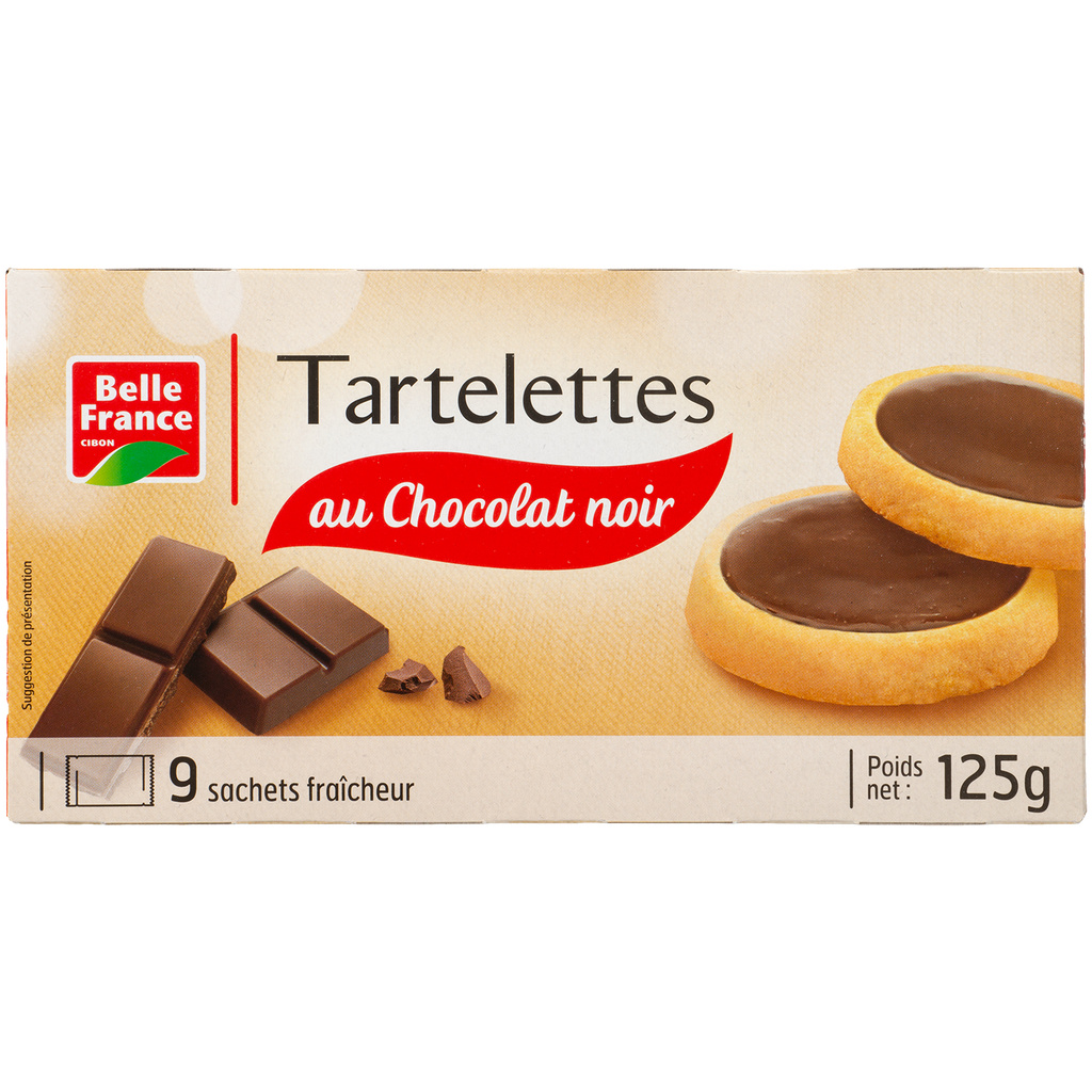 Belle France Tartelettes au chocolat noir