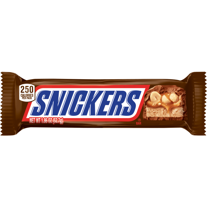 Snickers bar de  chocolate cacahuètes & caramel